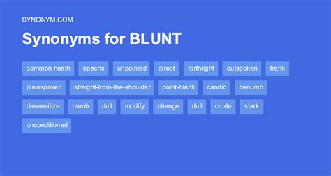 blatant synonym|another word for blunt person.